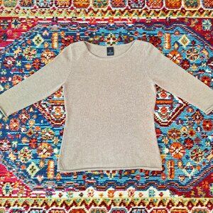 Madeleine cashmere ladies' sweater with 3/4 length sleeves